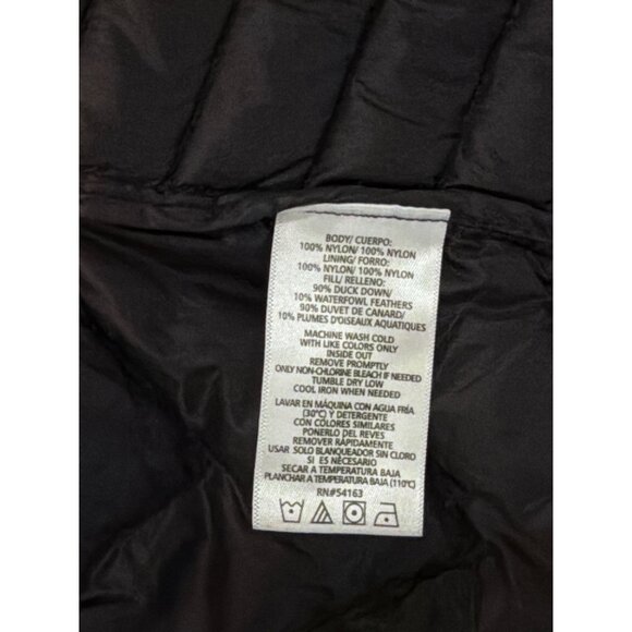 Calvin Klein Performance Premium Down Puffer Vest W's M Black Full Zip Packable - Picture 8 of 14